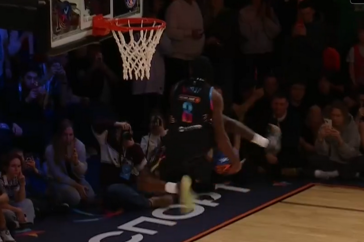 Новичок УНИКСа устроил шоу на Матче звёзд. С такими данками он мог бы победить в НБА!